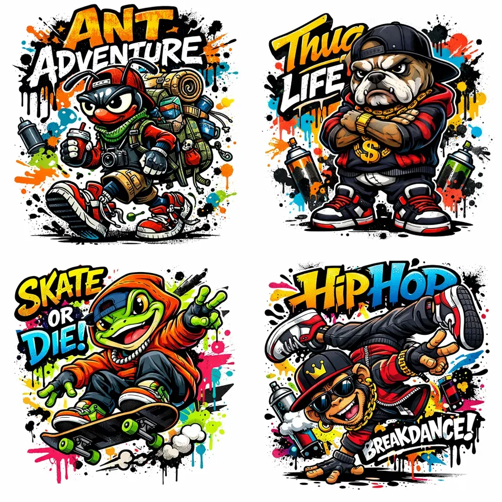 Urban Graffiti Character Tshirt Packs