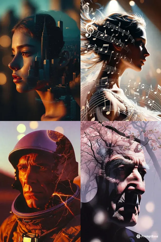 Cinematic Doubleexposure Portrait Packs