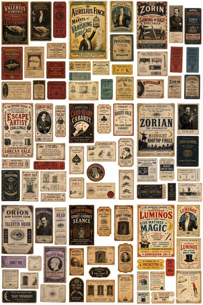Magic Show Vintage Ephemera
