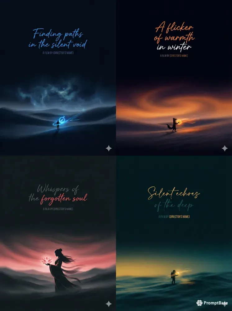 Minimalist Cinematic Quote Posters
