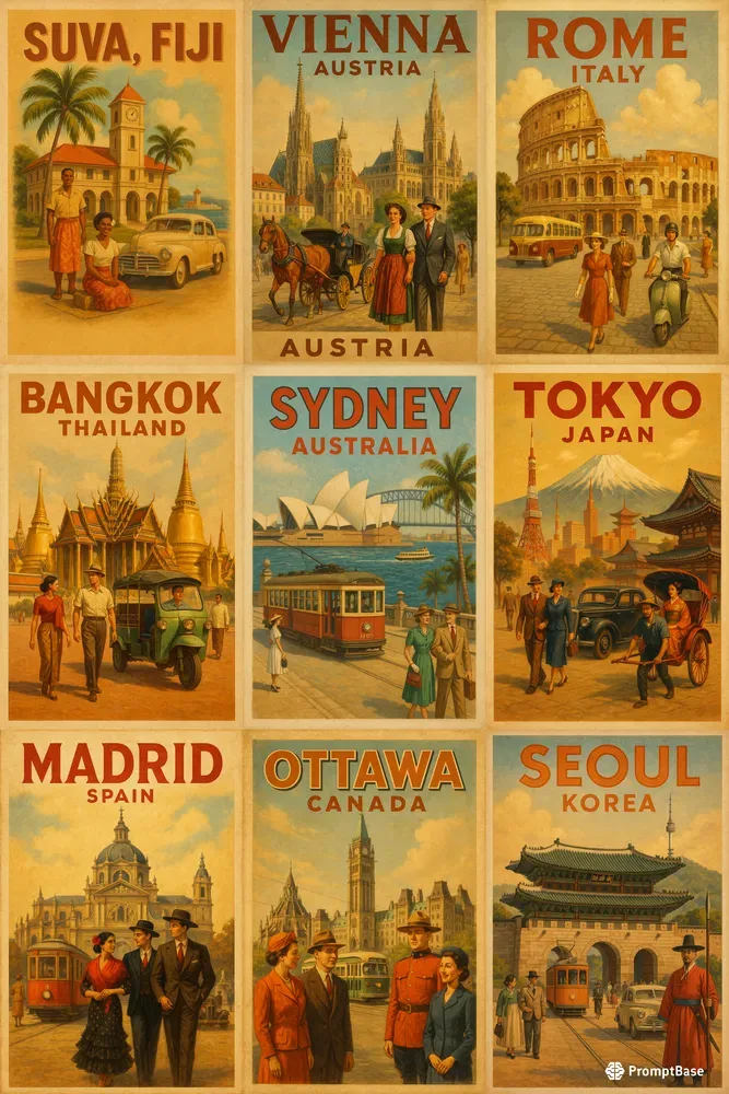 Vintage Travel Posters Of Cities