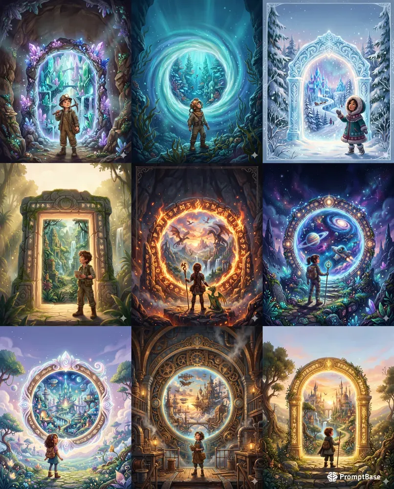 Magical Portal Storybook Covers
