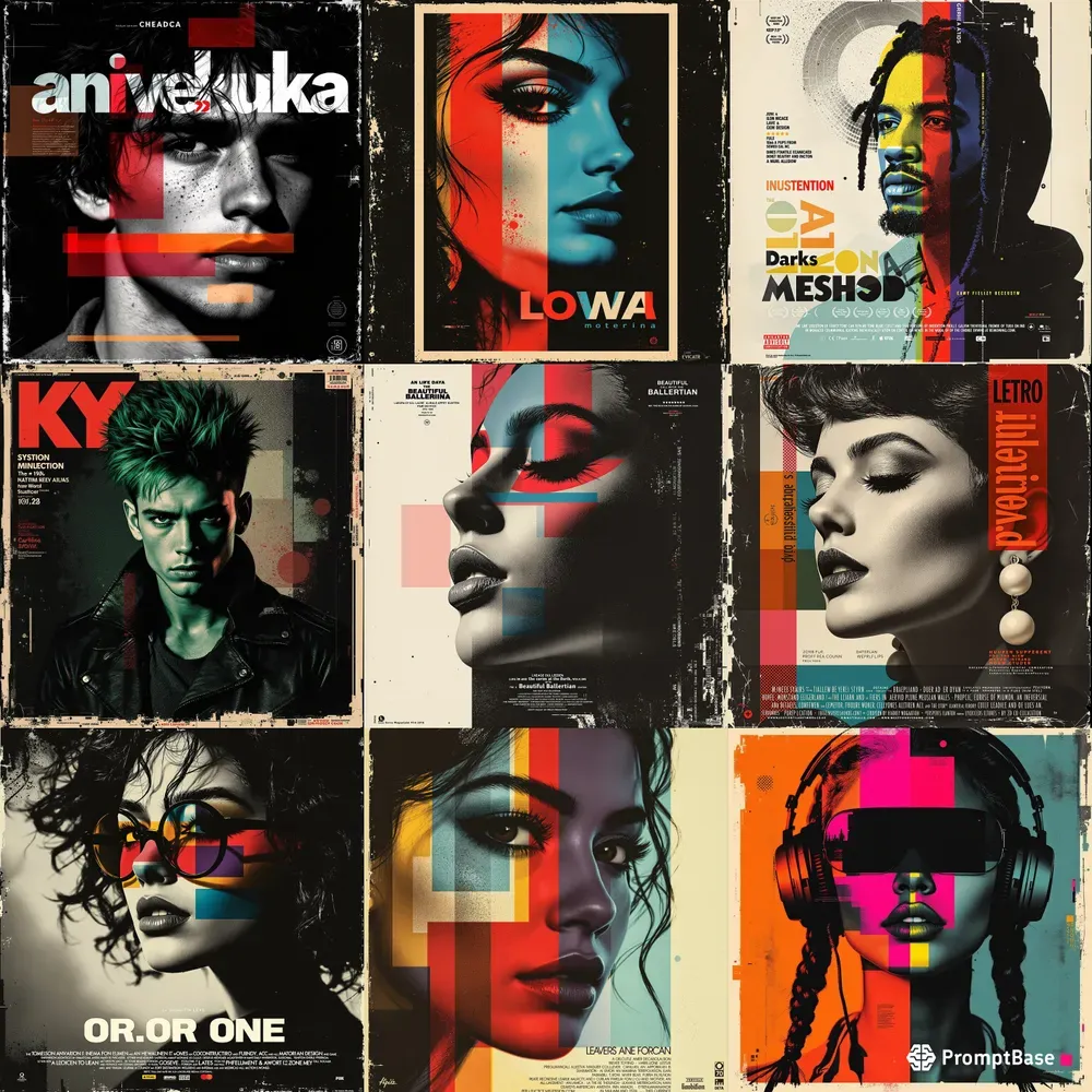 Retro Modern Cinematic Poster Designs
