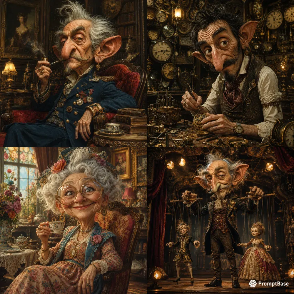 Whimsical Caricature Masters