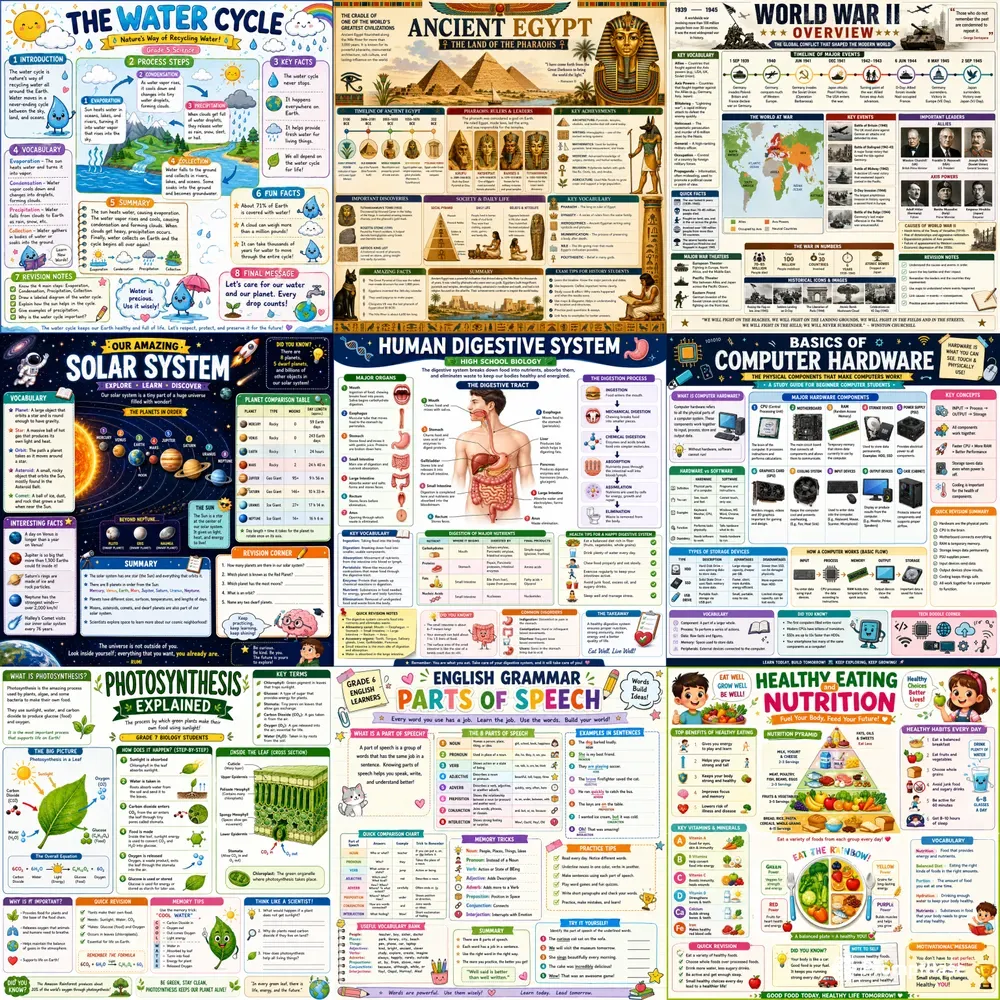Educational Study Posters