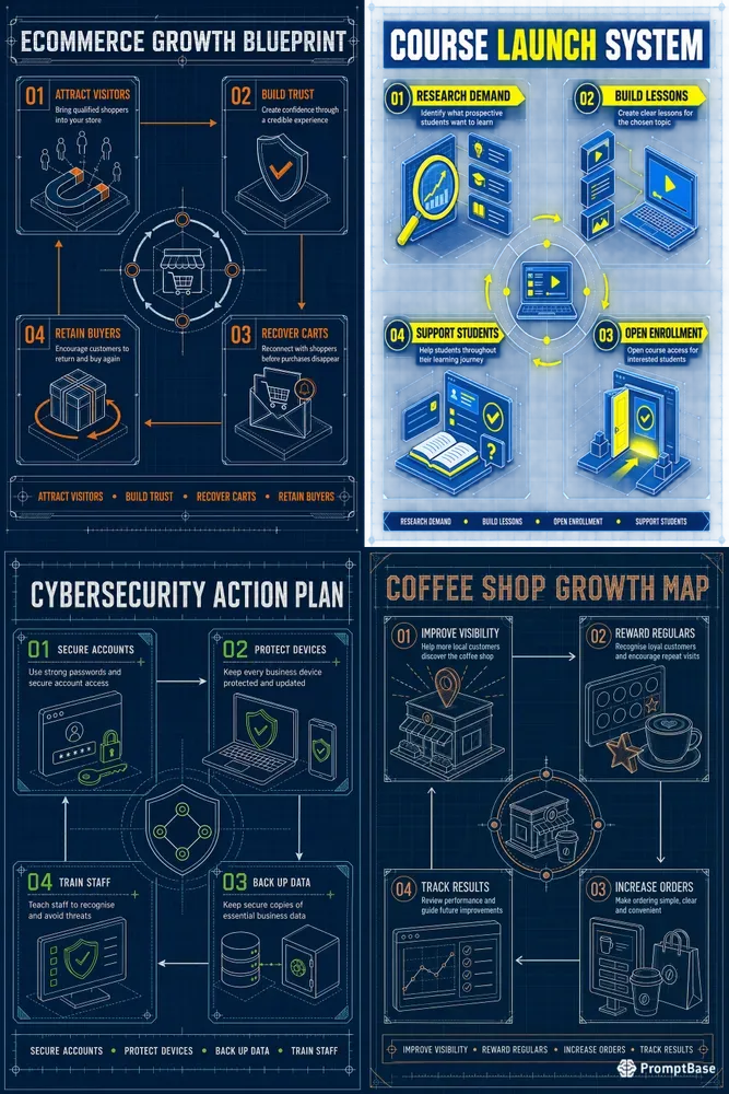 Blueprint Business Infographics