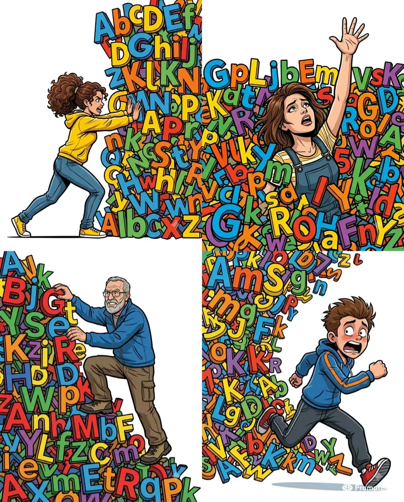 Letter Swarm Characters