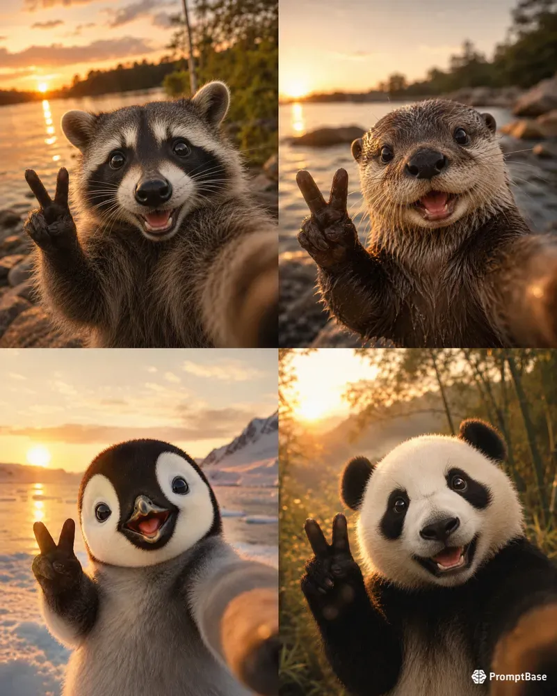 Cute Animal Selfies