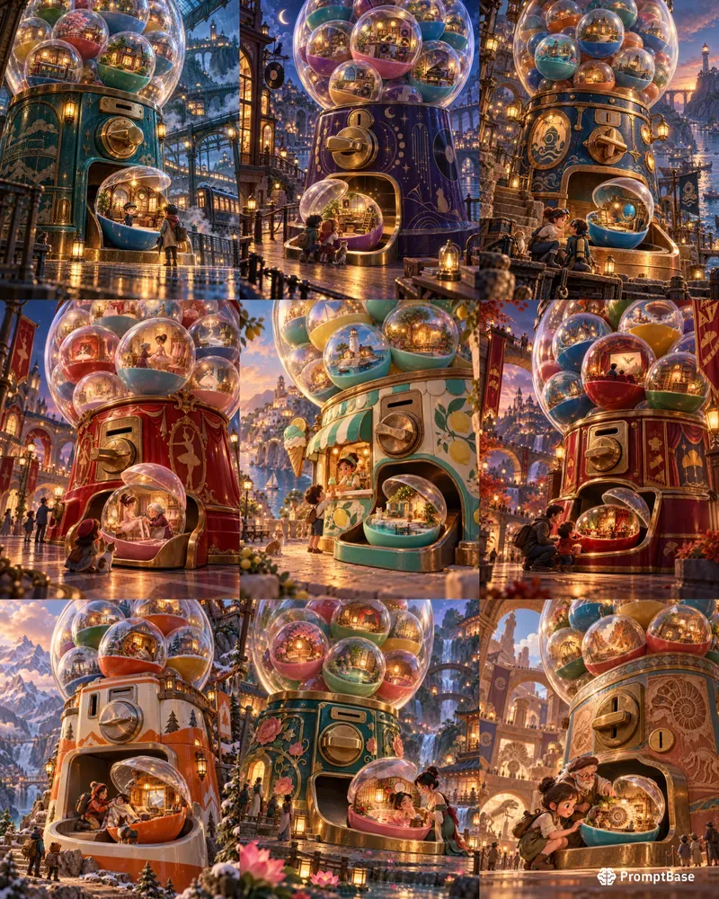 3D Giant Toy Capsule Machine Worlds