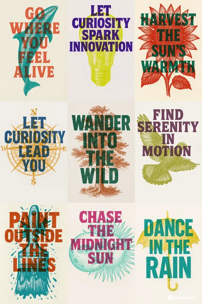 Duo Tone Silkscreen Overprint Posters