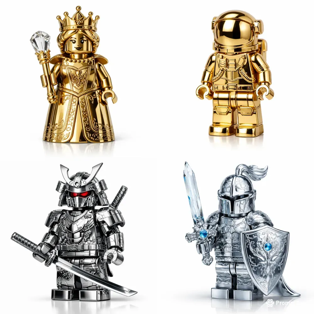 Golden Silver Lego Icons