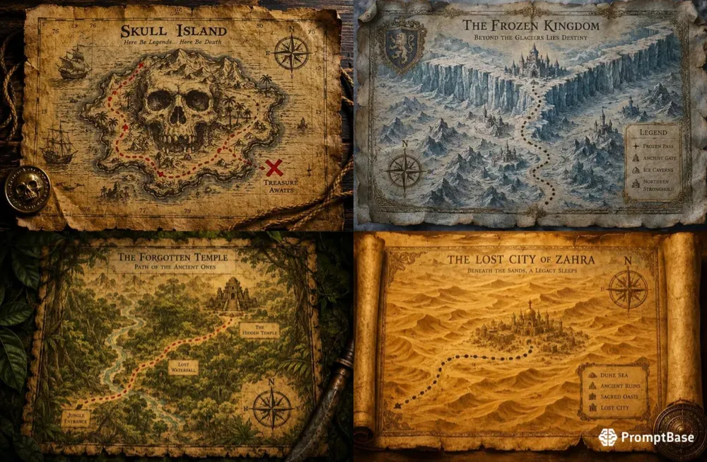 Ancient Treasure Map Generator