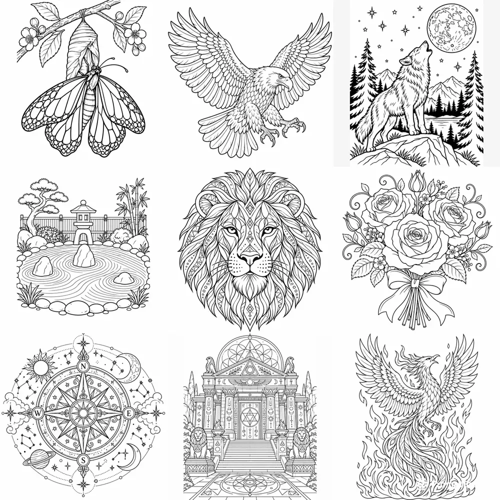 Ink Fill Creative Coloring Pages