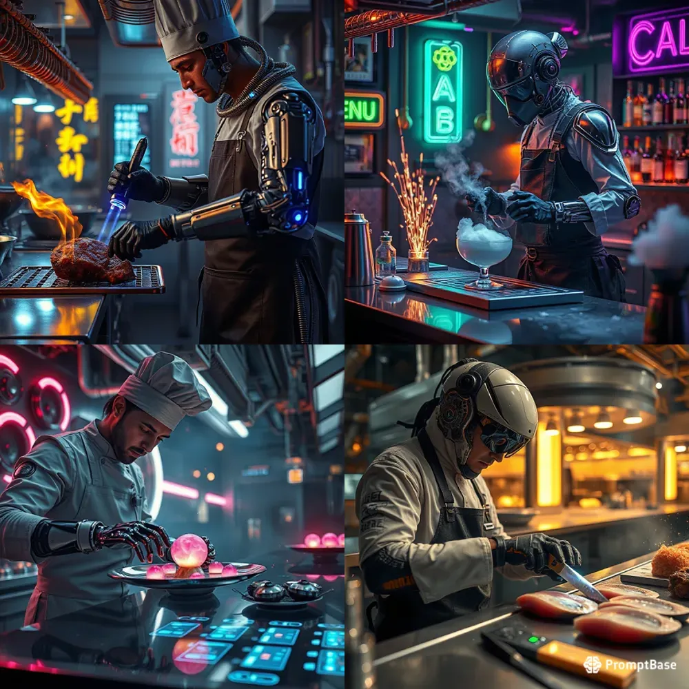 Cybernetic Biomech Gourmet Chefs