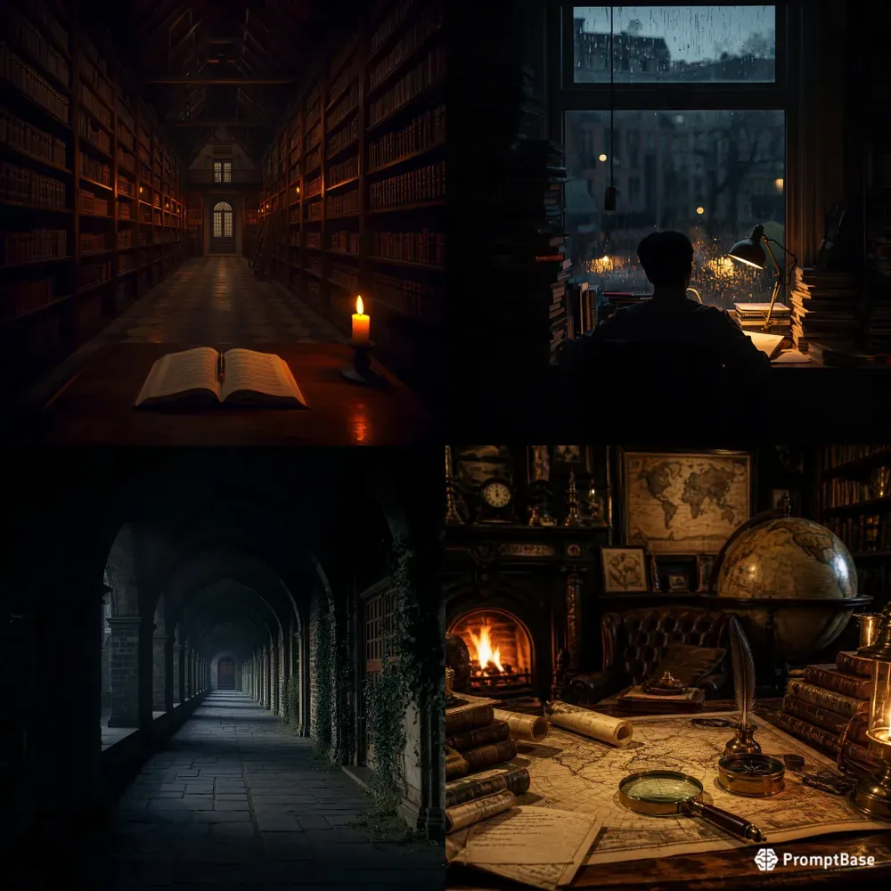 Dark Academia Aesthetic Art