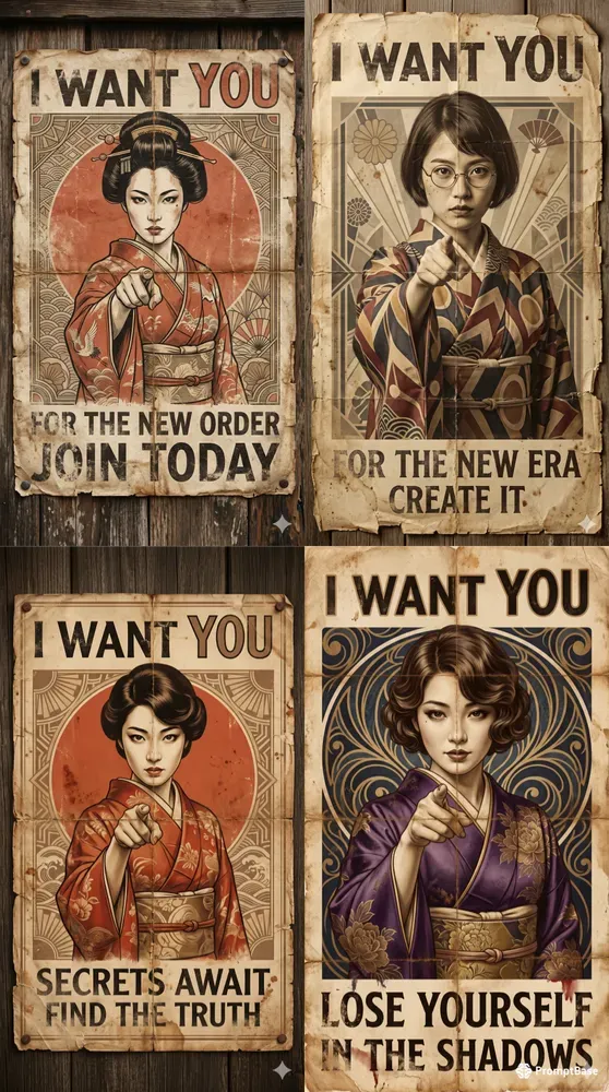 Japanese I Want You Poster Parodies