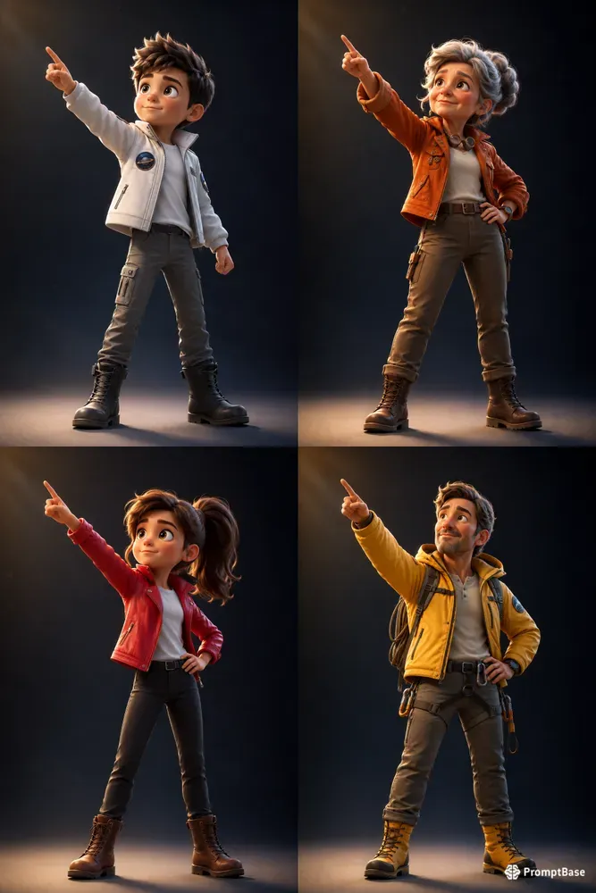 Pixar 3D Human Characters Tested