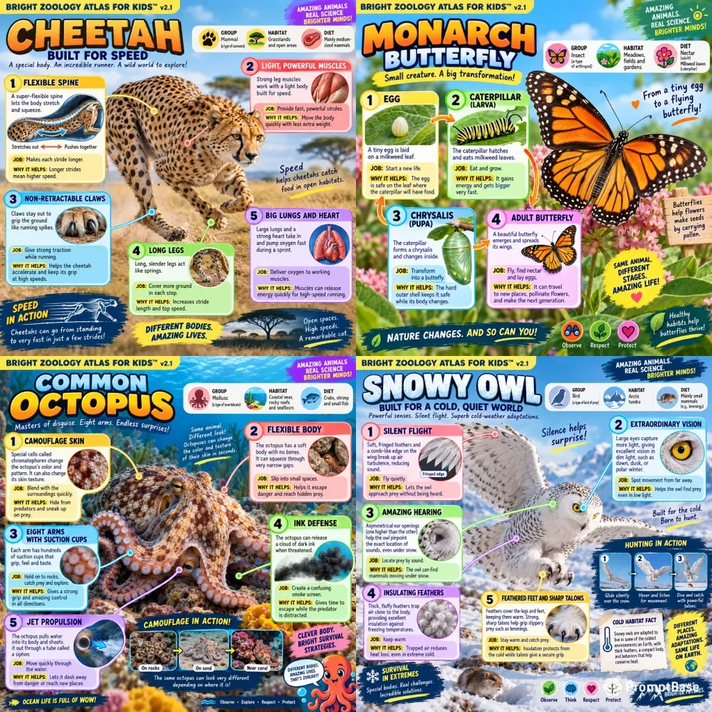 Bright Zoology Atlases For Kids