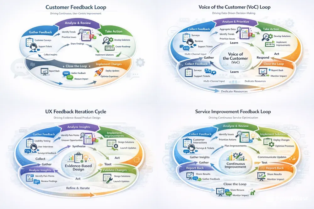 Customer Feedback Loop Diagrams