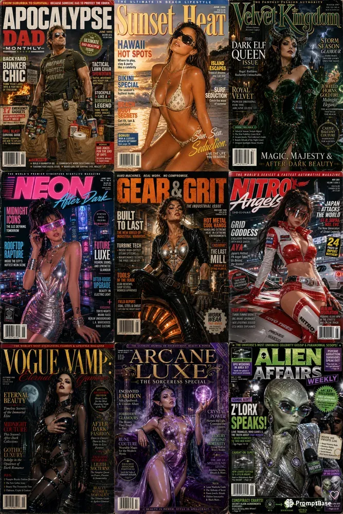 Retro Magazine Cover Generator