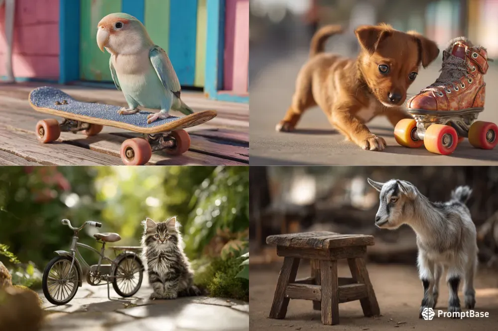 Playful Animal Lifestyle Scenes