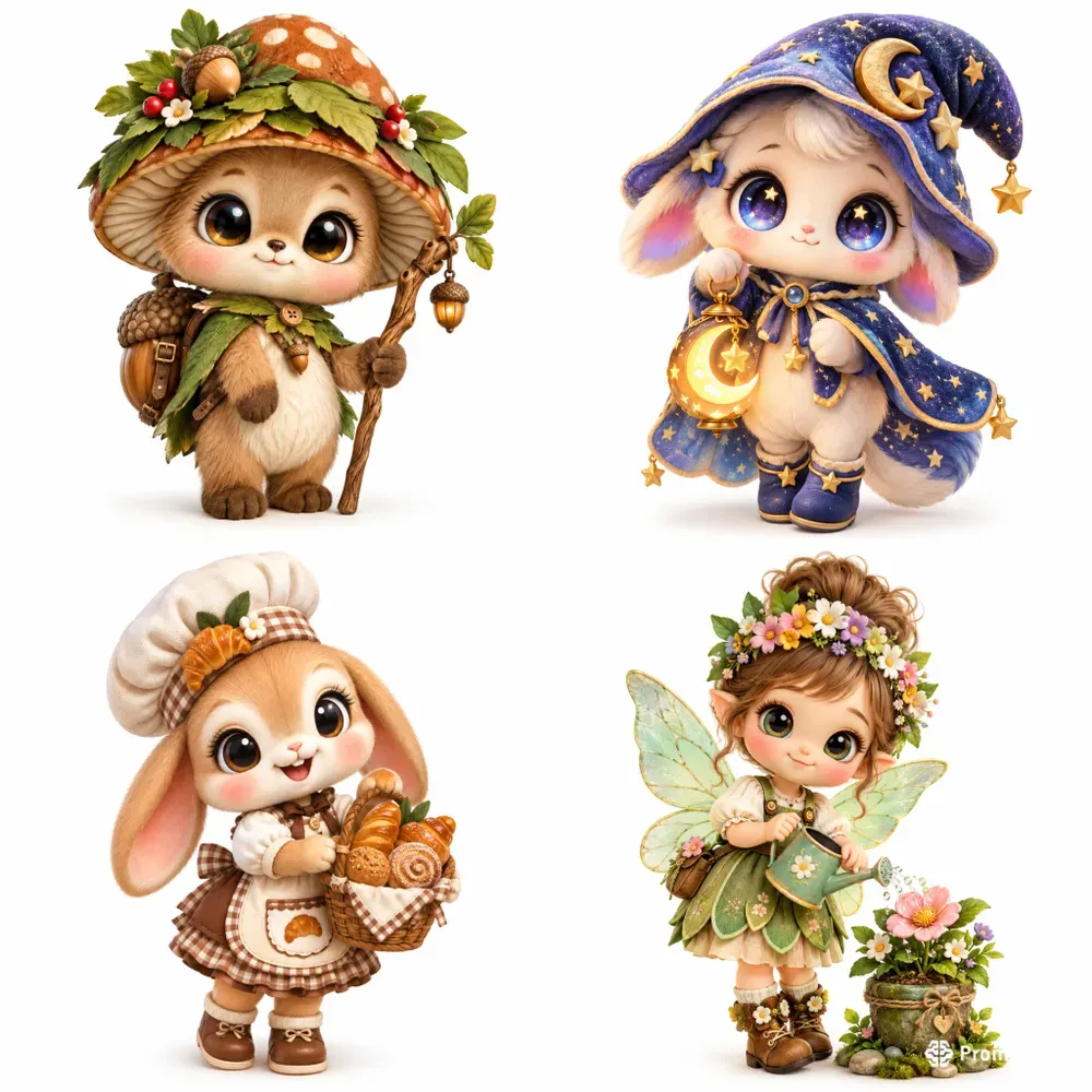 Kawaii Mascot Character Art