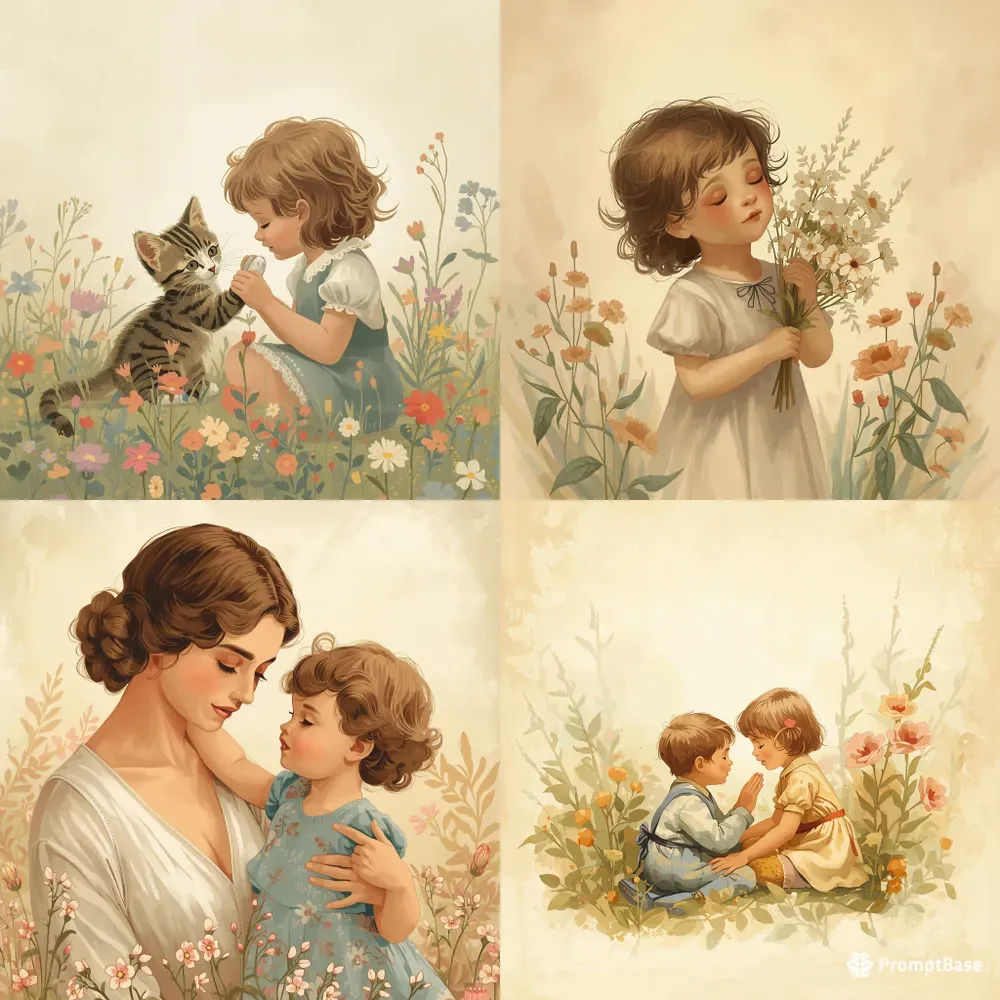 Vintage Storybook Illustrations