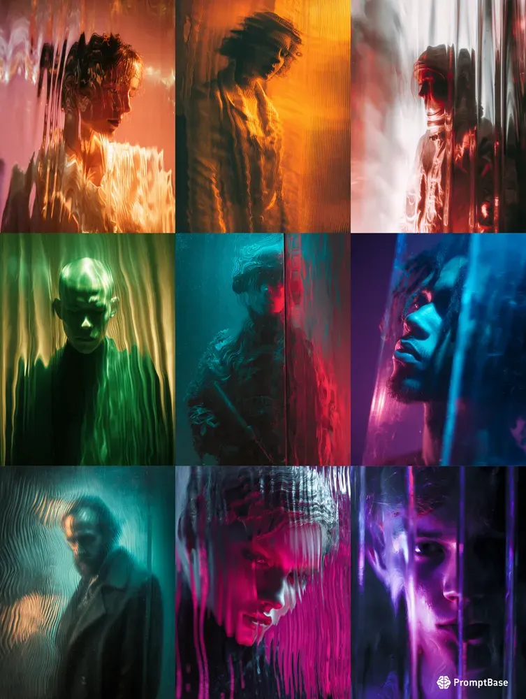 Glass Distortion Portraits