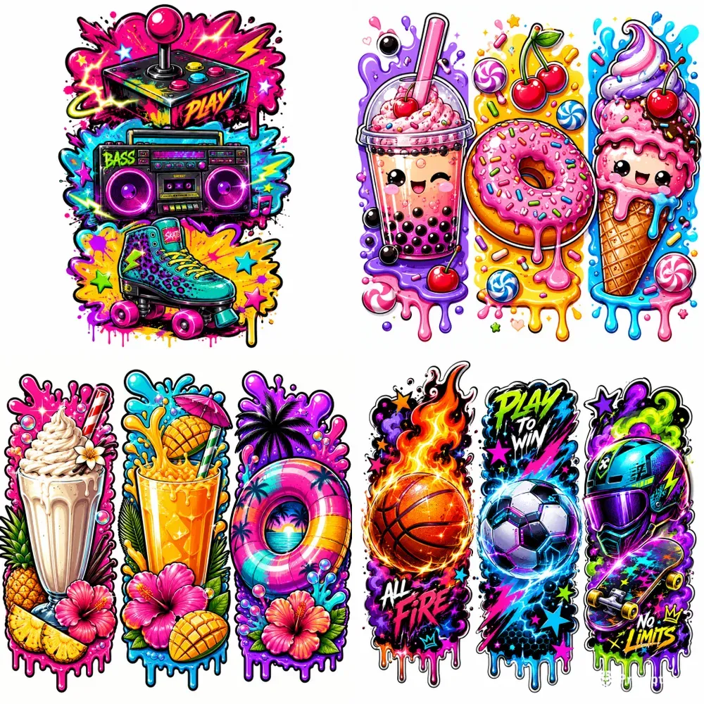 Triple Splash Popart Stickers