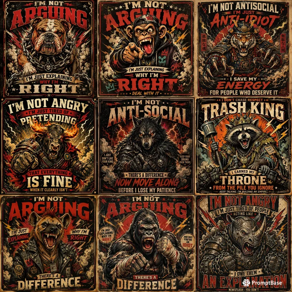 Savage Animal Poster Kits