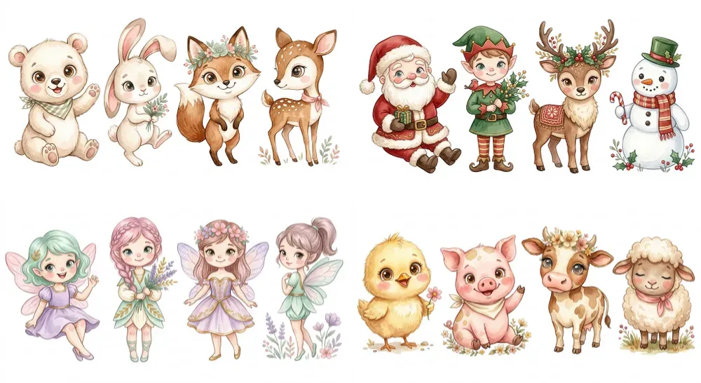 Cute Character Clipart Generator