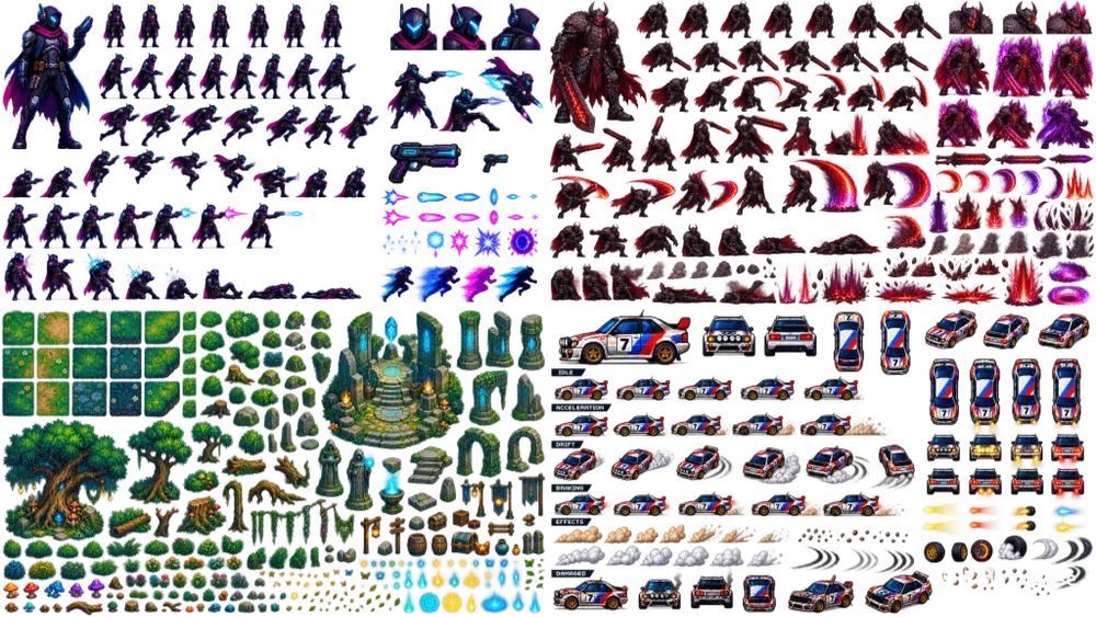 Modular Pixel Sprite Systems