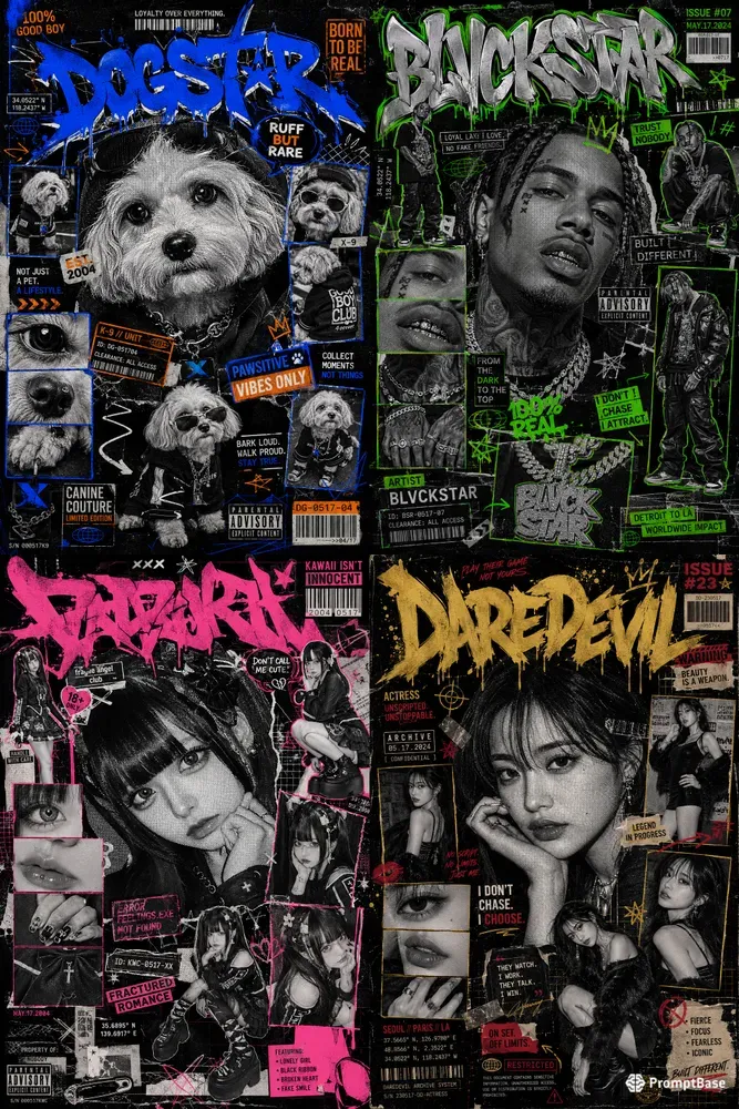 Y2k Editorial Posters