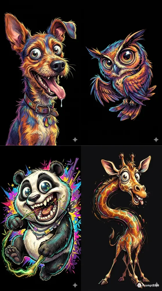 Vibrant Caricature Posters
