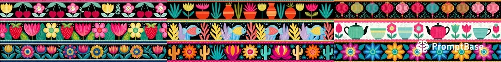 Joyful Border Strips