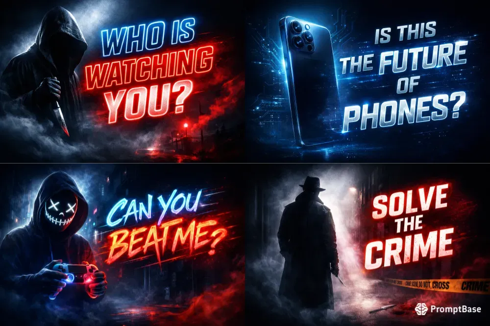 Dark Viral Thumbnail Blueprints