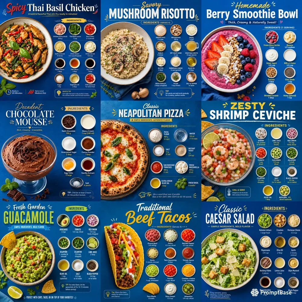 Culinary Recipe Infographic Gens