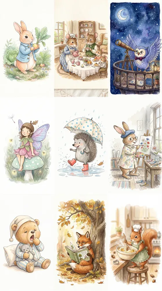 Whimsical Childrens Book Illustrations