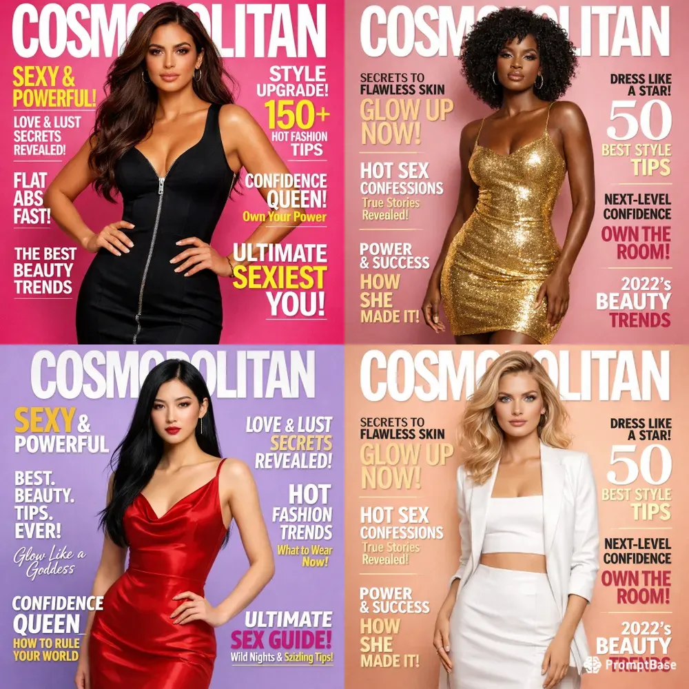 Cosmo Style Fashion Magazine Covers