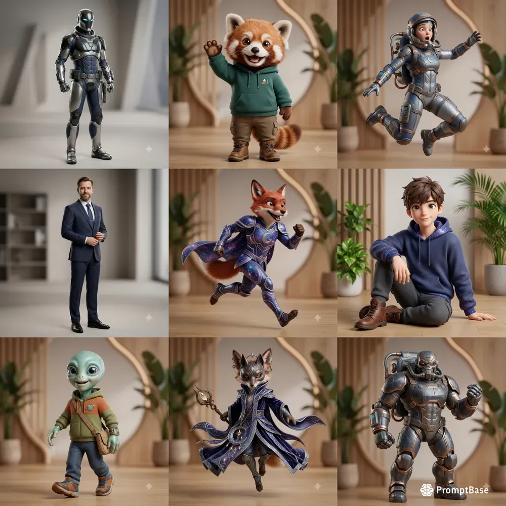 Professional 3D Character Generator