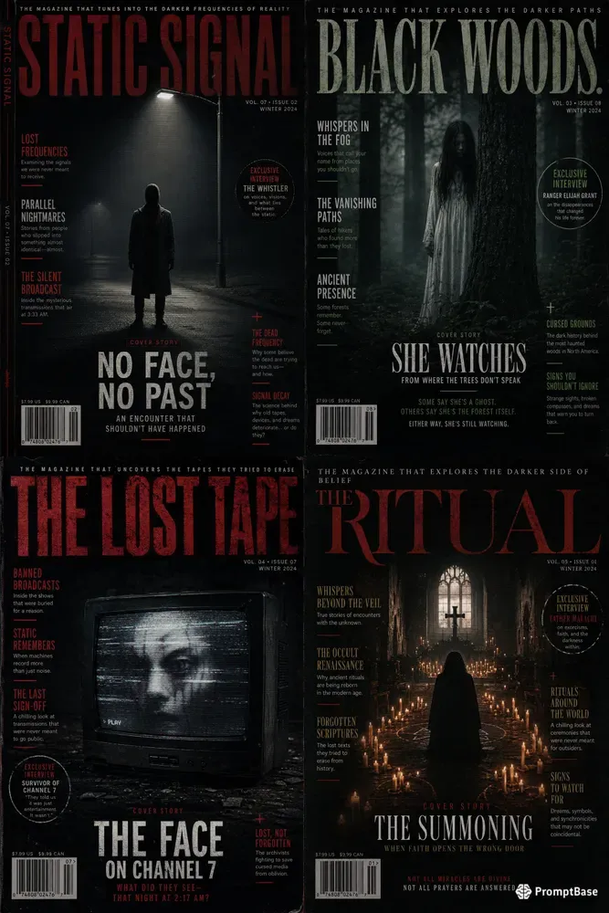 Horror Magazine Covers