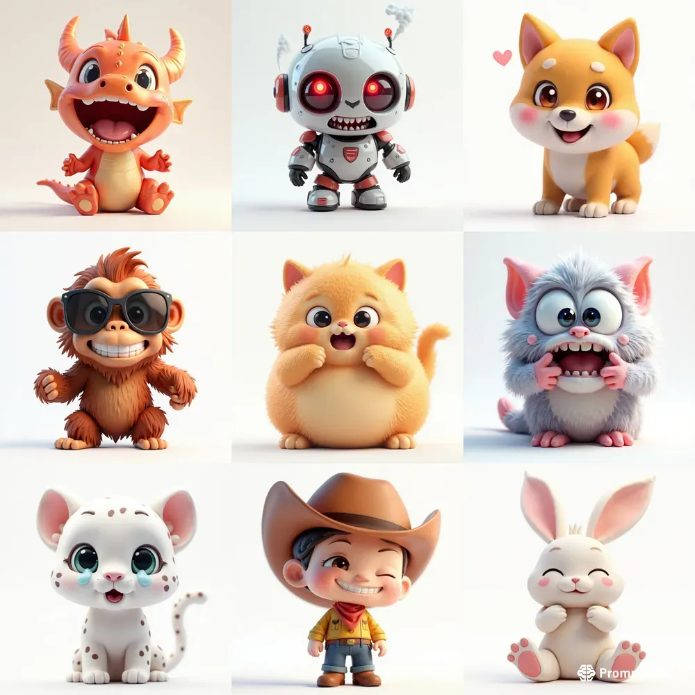 Universal 3d Pixarstyle Emoji Generator