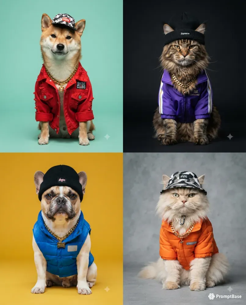 Hypebeast Pet Portraits