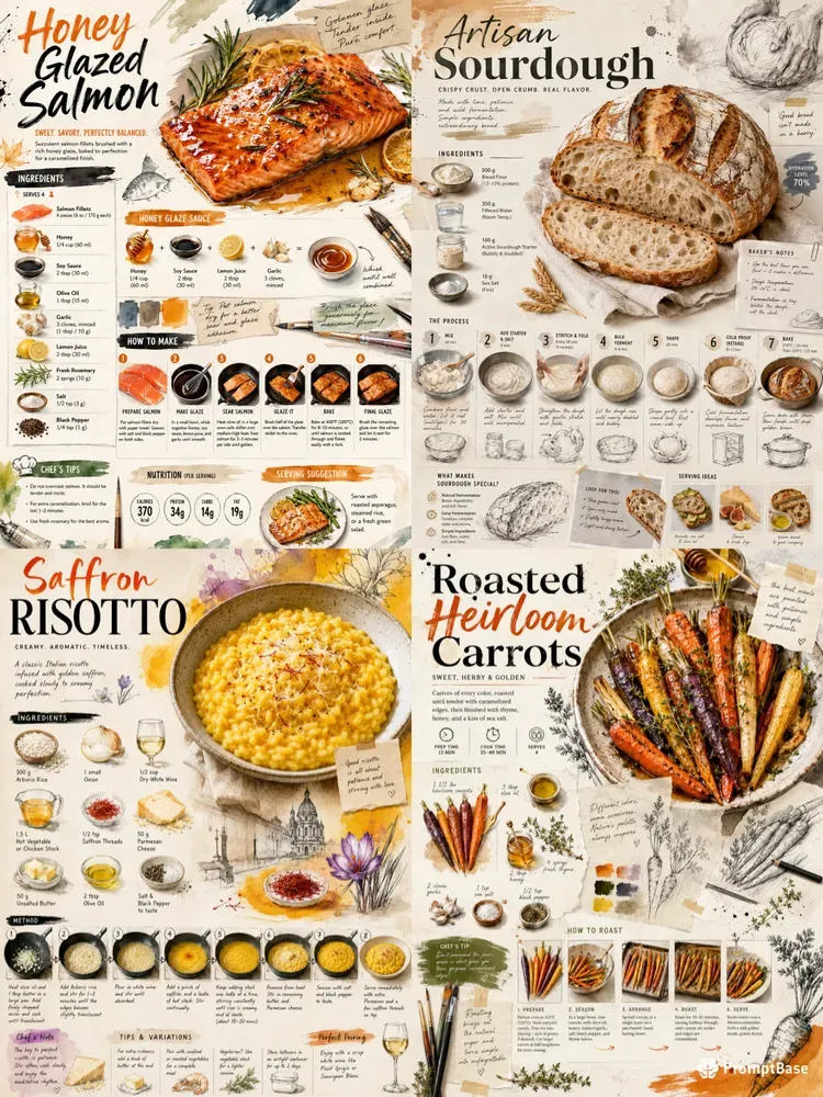 Artisanal Chef Studio Cookbook Pages