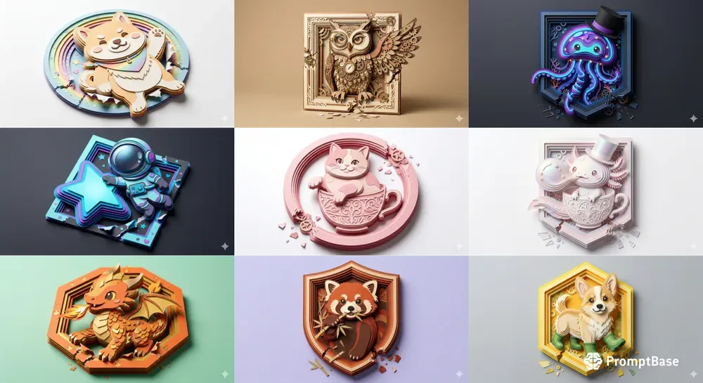3D Popout Papercut Sticker Creators