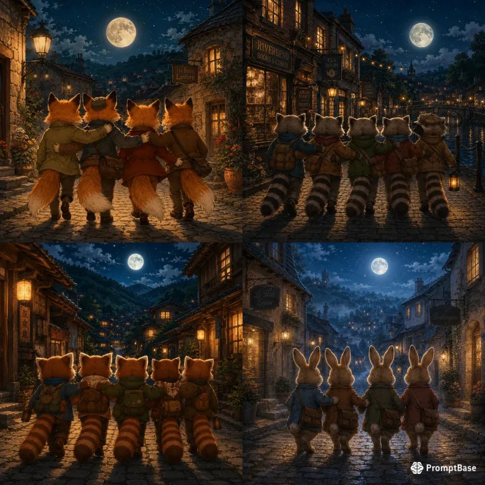 Moonlit Kindred Walks