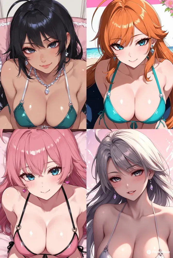 Glamorous Anime Beauty Portraits