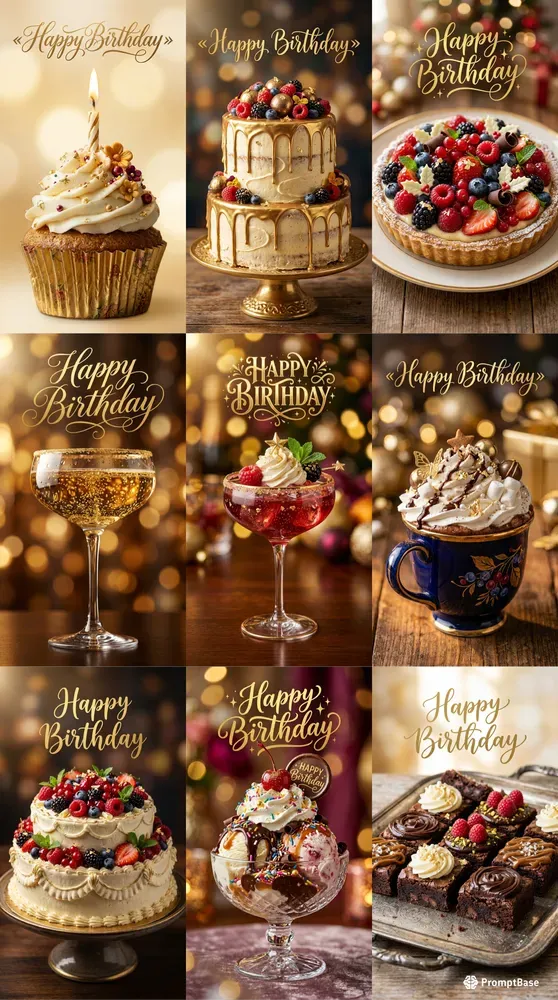 Realistic Birthday Food Photography