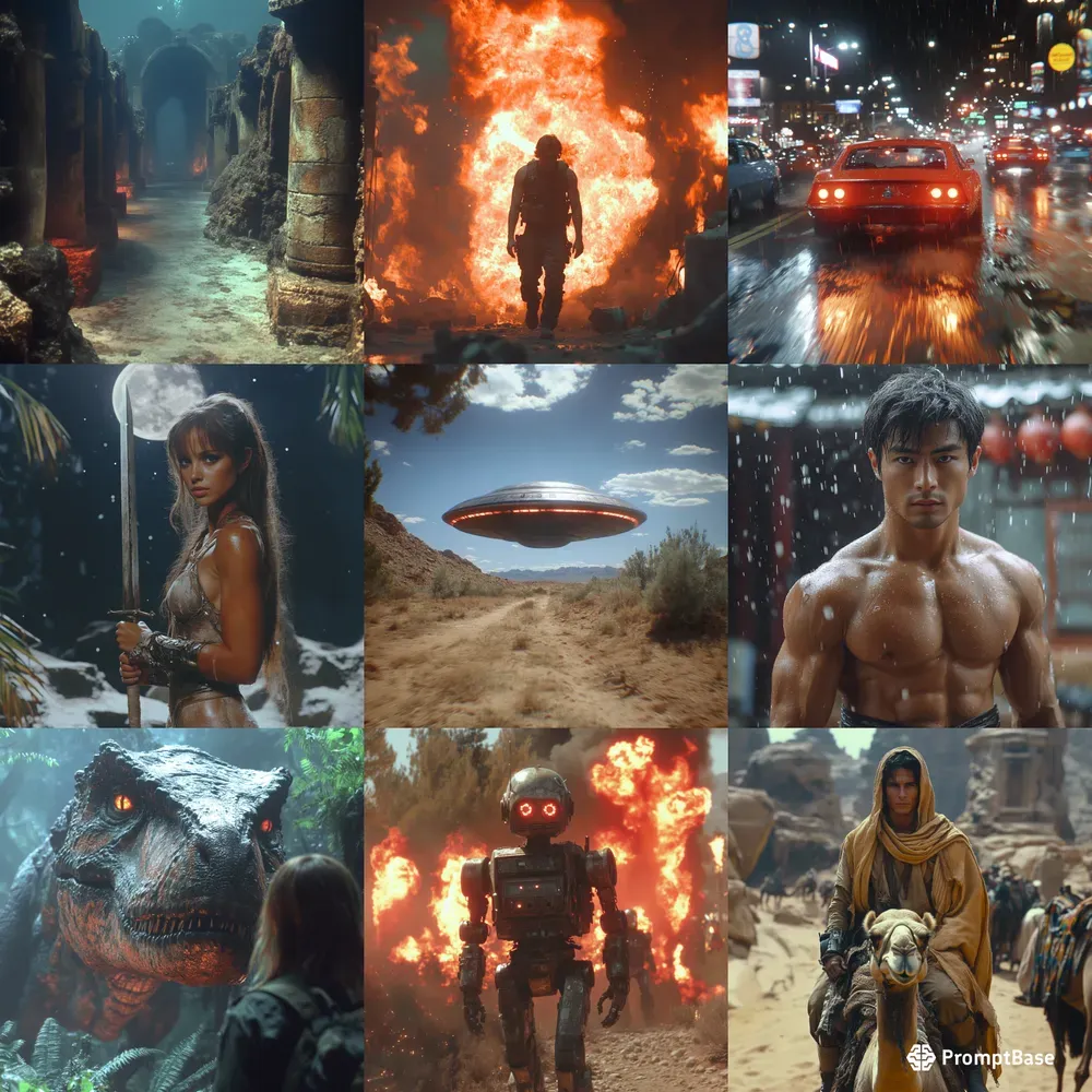 80s Movie Frame Cinematic Scenes