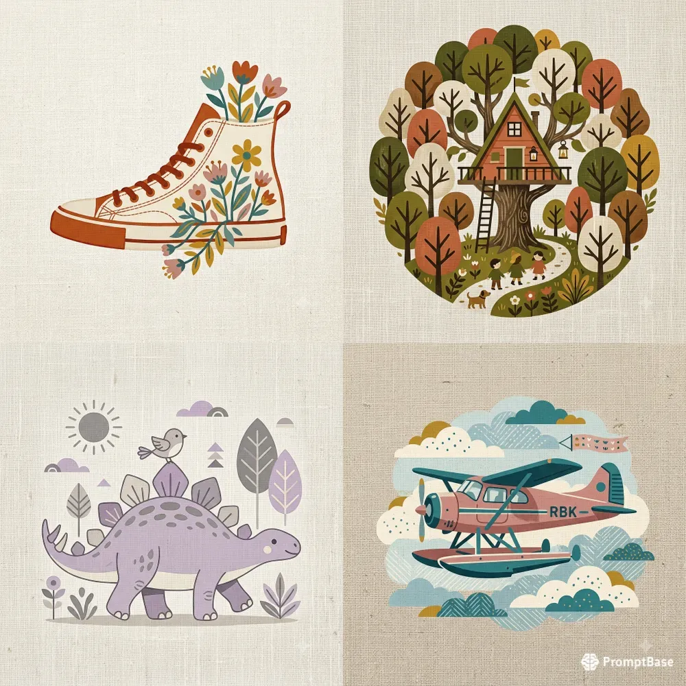 Organic Linen Kids Graphic Tee Cliparts